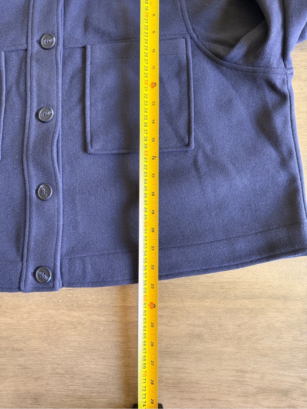 Reitmans Navy Button-Front Jacket - Picture 6 of 6
